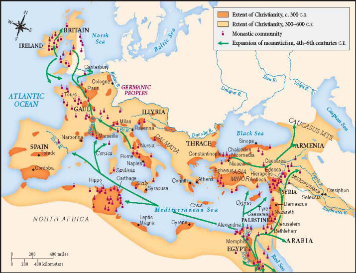 Dezvoltarea crestinismului in Imperiul Roman